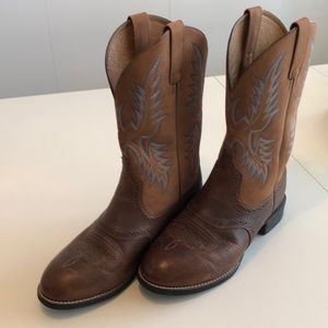 Ariat Barrel Brown Stockman Cowboy Boots